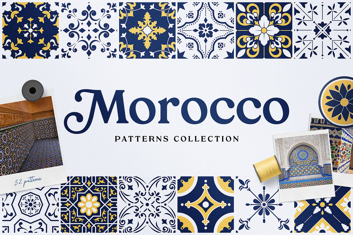 Moroccan Patterns and Ornaments, a Pattern Graphic by pixelbuddha.net (Photo 1 of 12)