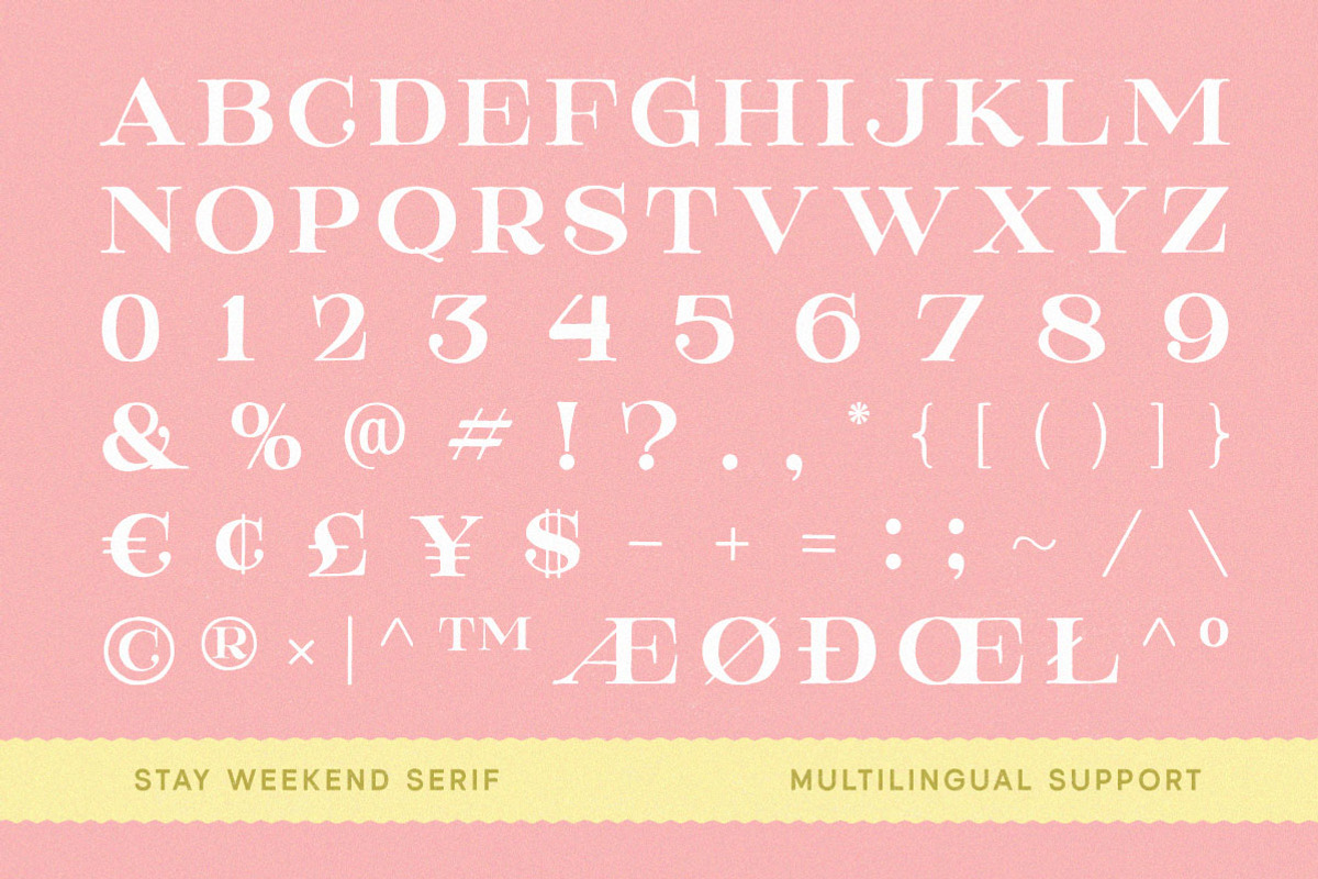 Stay Weekend Nostalgic Font Duo, a Script Font by Letterhend Studio (Photo 5 of 11)