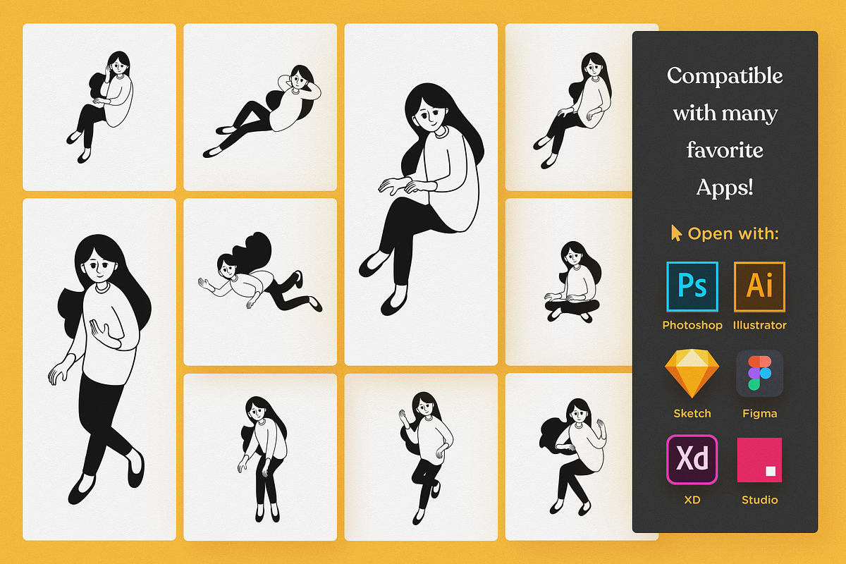 Character Set V01 Anne, an Illustration by Weirdsgn Store (Photo 3 of 5)