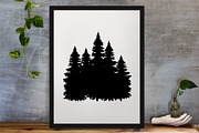 Pine Tree Silhouette SVG, an Object Illustration by newminddesign (Thumbnail 2 of 3)