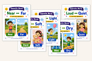 Opposite Words Flashcards, a Stationery Template by Designmela01 (Thumbnail 3 of 5)