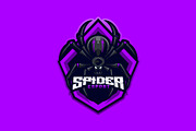 Spider Mascot Esport Logo, a Branding & Logo Template by prps.std (Thumbnail 2 of 3)