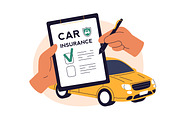Car insurance coverage concepts set, a Transportation Illustration by Good Studio (Thumbnail 5 of 5)