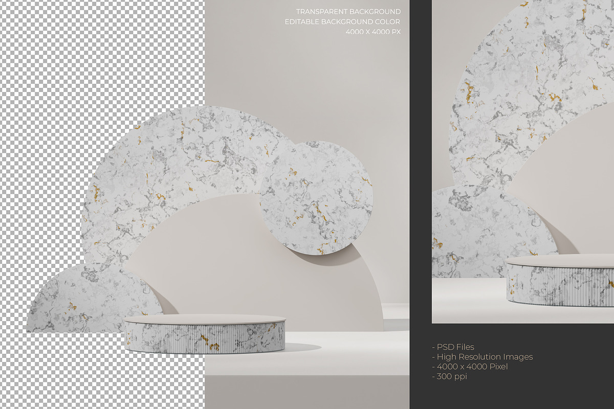 5 Podium with Transparent Background, a Background Graphic by faustudio (Photo 7 of 7)