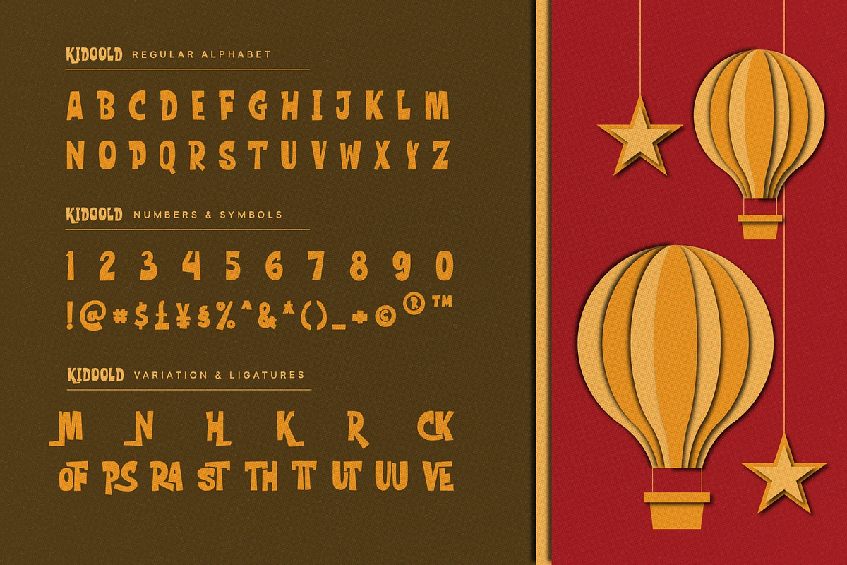 Kidoold, a Sans Serif Font by graphicook (Photo 3 of 10)