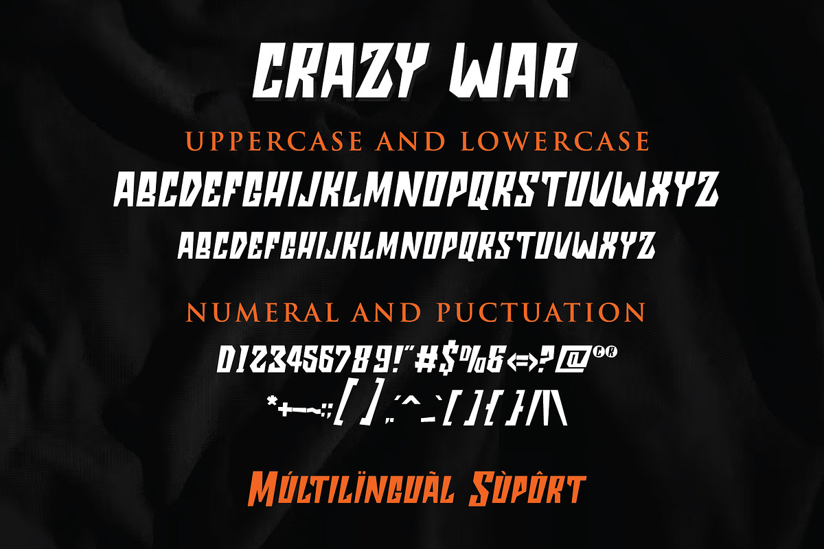 Crazy War, a Font by JprintStudio (Photo 5 of 5)