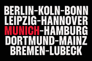 Munich - Condensed Font, a Sans Serif Font by Viswell (Thumbnail 4 of 9)
