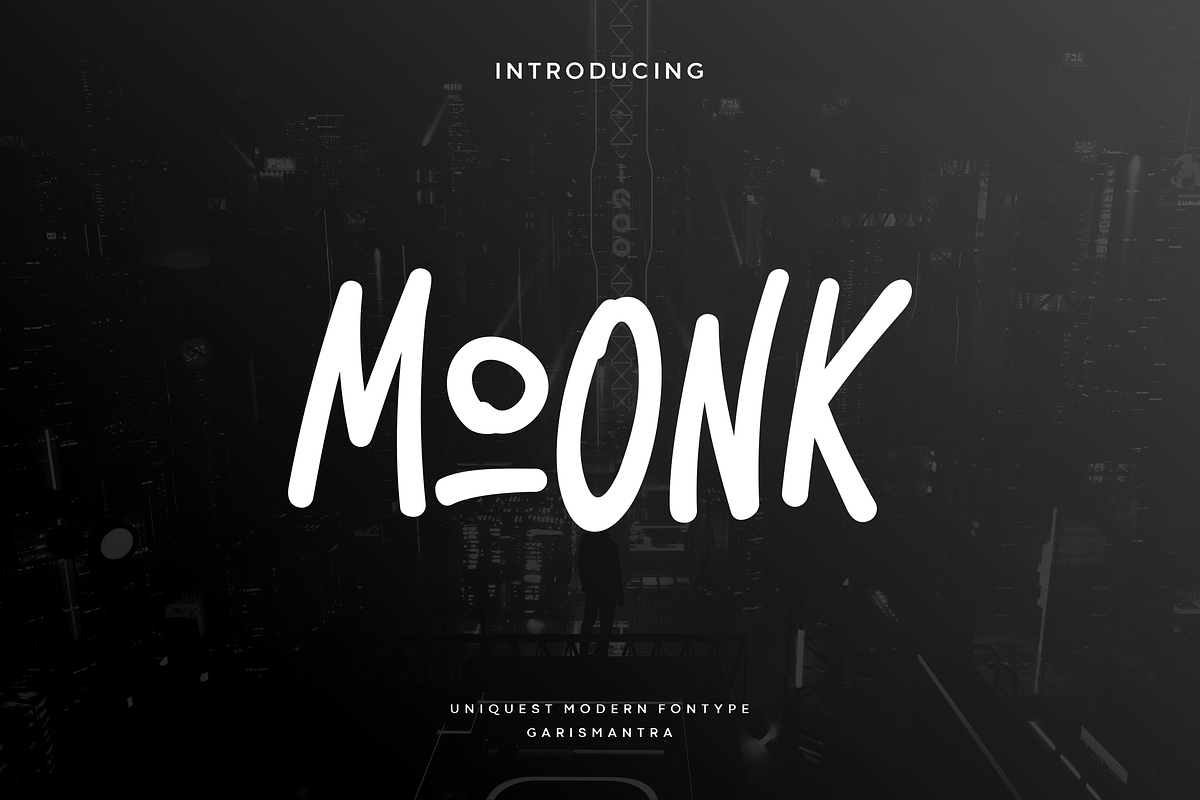 Moonk, a Script Font by garismantra (Photo 1 of 5)
