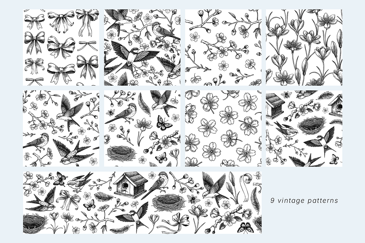 Vintage Spring Botanical Collection, a Seasonal Illustration by Yevheniia (Photo 13 of 14)