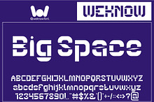 Big Space font
