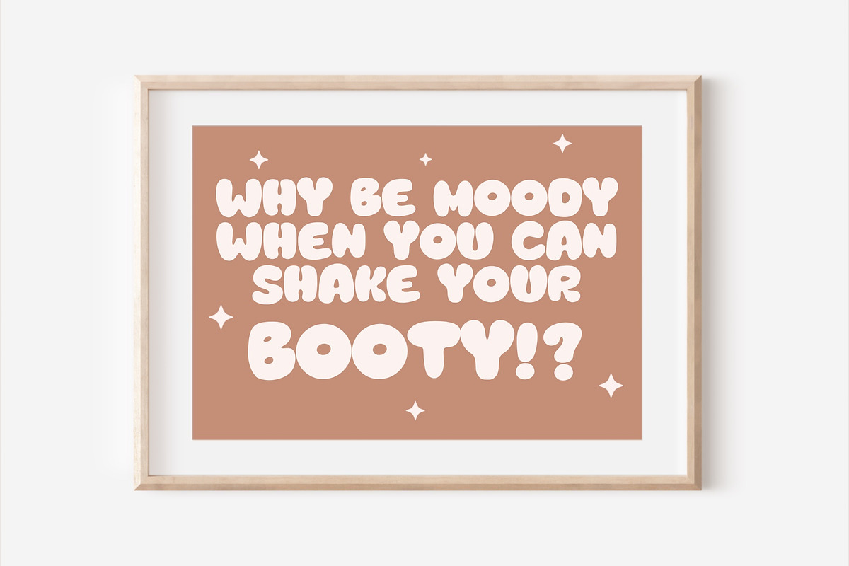 Simply Thick - Bubble Playful Font, a Sans Serif Font by ariodsgn (Photo 8 of 9)