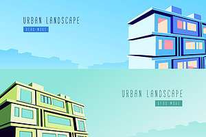 Vector Flat Urban Landscape