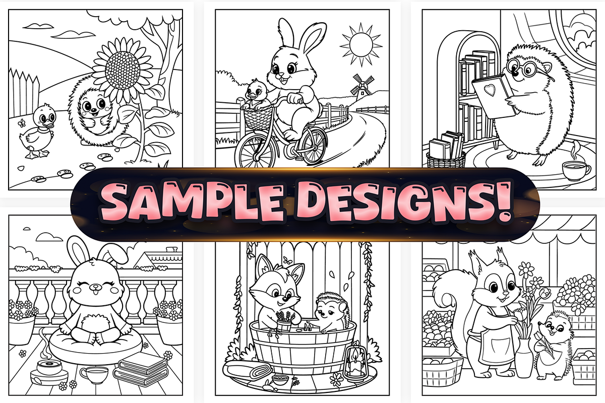 Bold Easy Spring Moments Coloring, a Seasonal Illustration by Craftsbeefy (Photo 2 of 4)