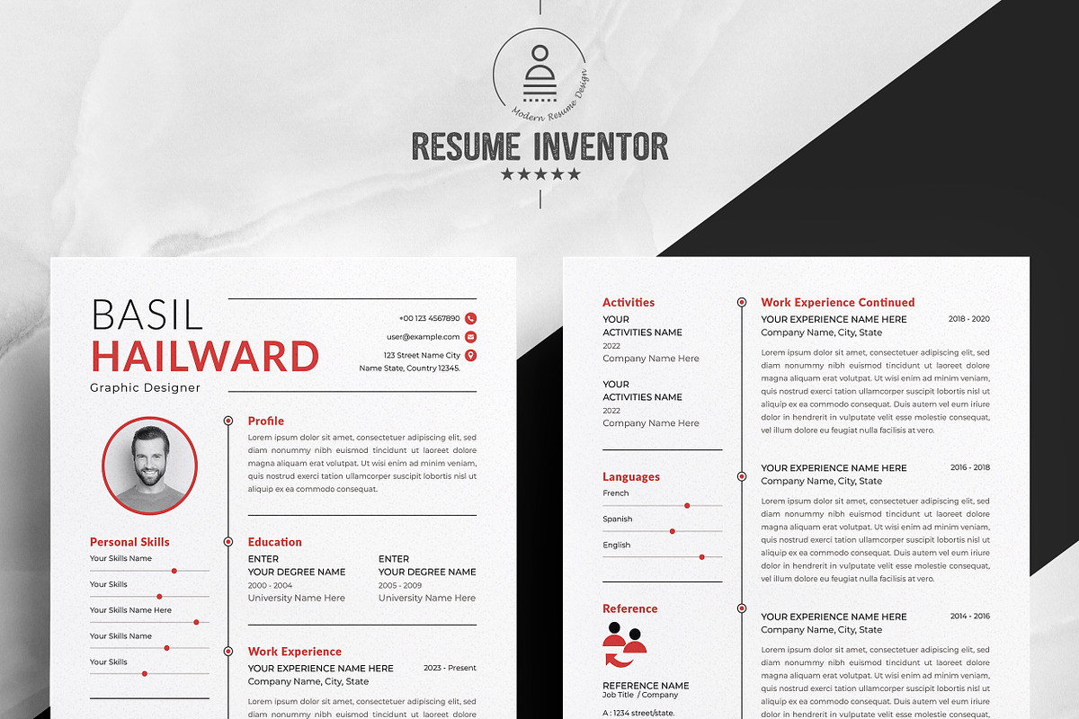 Marketing Resume for Job Hunting preview 2