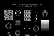 490 Abstract png elements bundle, an Object Graphic by MAcherry design studio (Thumbnail 20 of 44)