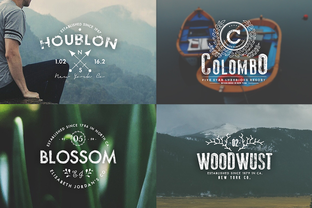 Vintage Logos & Badges Set 4, a Branding & Logo Template by Graphicdome (Photo 2 of 5)