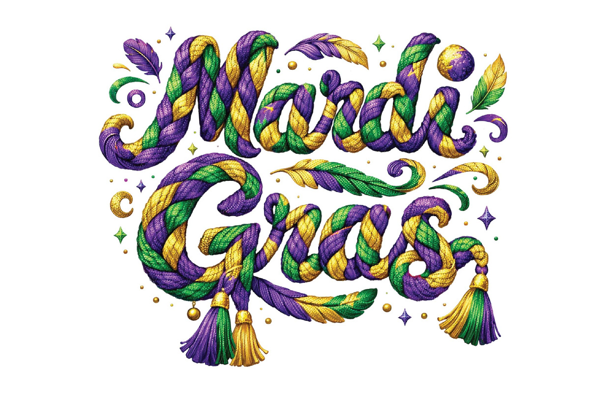 Faux Yarn Mardi Gras Png Louisiana P, an Illustration by DreamPrint404 (Photo 1 of 6)