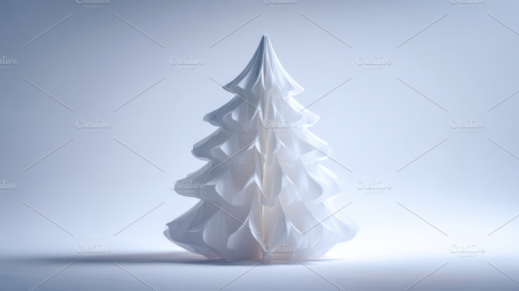 White festive decorative tree, a Photo by Beautiful things