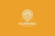 Farming Sunrise Linear Shape Logo, a Branding & Logo Template by Signatoro (Thumbnail 3 of 3)