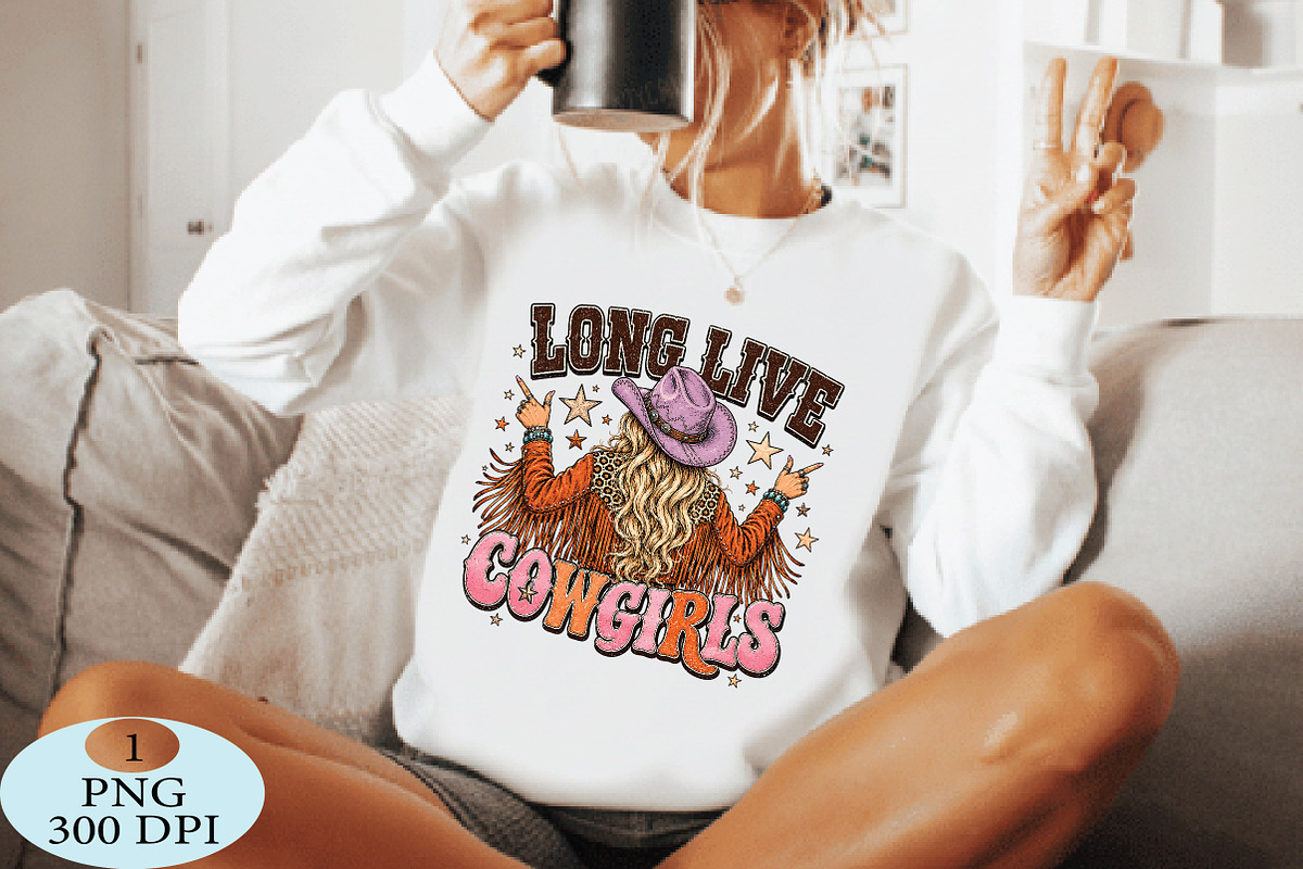 Long Live Cowgirls Western png, a Seasonal Illustration by Daily.Designs (Photo 4 of 5)