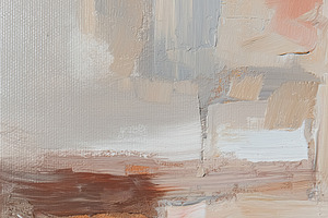 Abstract oil painting showcasing brushstrokes and texture in neu, a Decorative Illustration by Studio ANNA