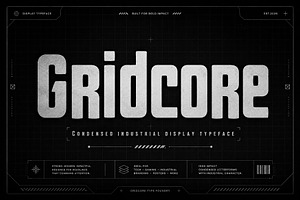 Gridcore, a Slab Serif Font by Wow Magic