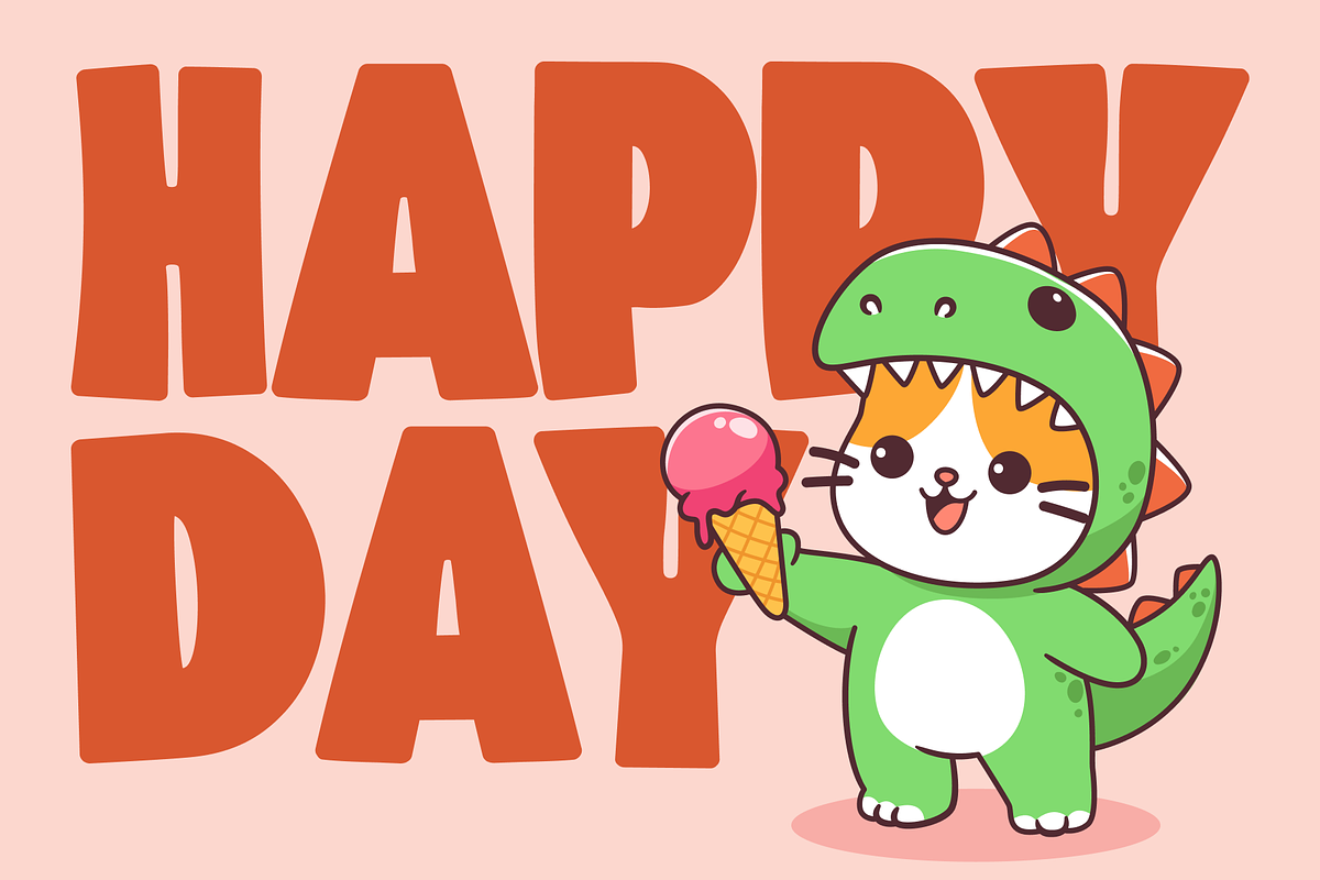 Kitty Rawr Cute Display Font, a Font by Helotype (Photo 5 of 9)