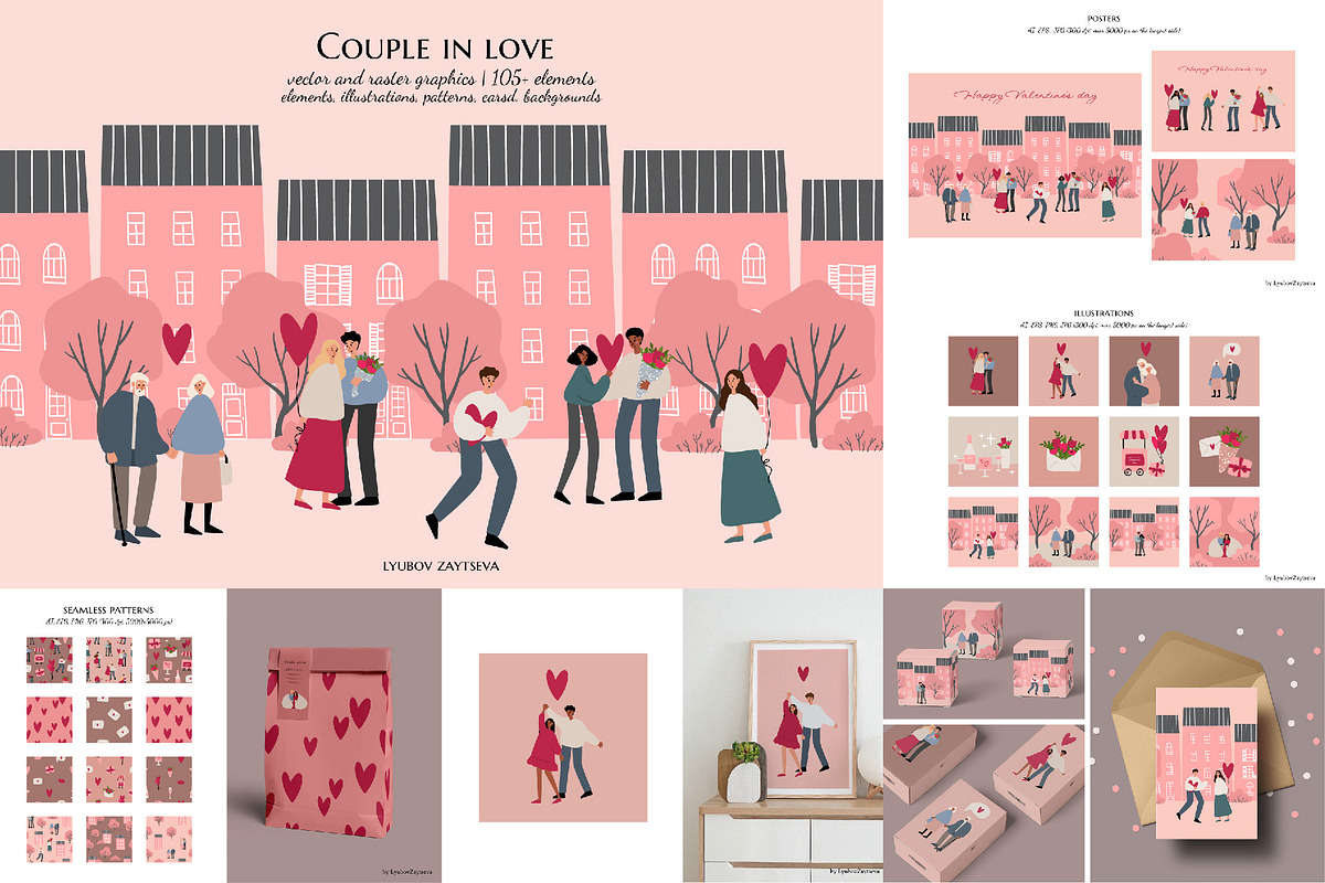 50% off! Four Seasons Bundle!, a Seasonal Illustration by LyubovZaytseva (Photo 8 of 9)