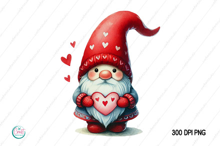 Valentine Gnome PNG Sublimation