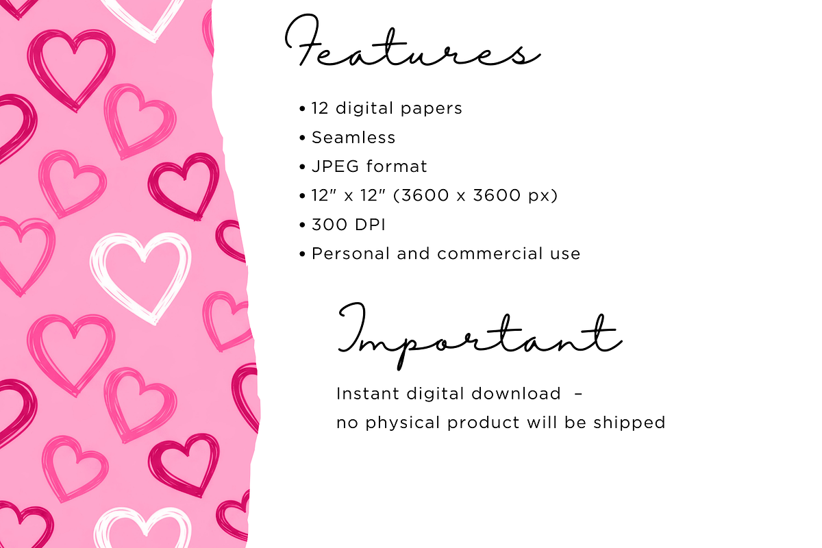Pink Valentine Hearts, an Illustration by Mashimara (Photo 3 of 4)