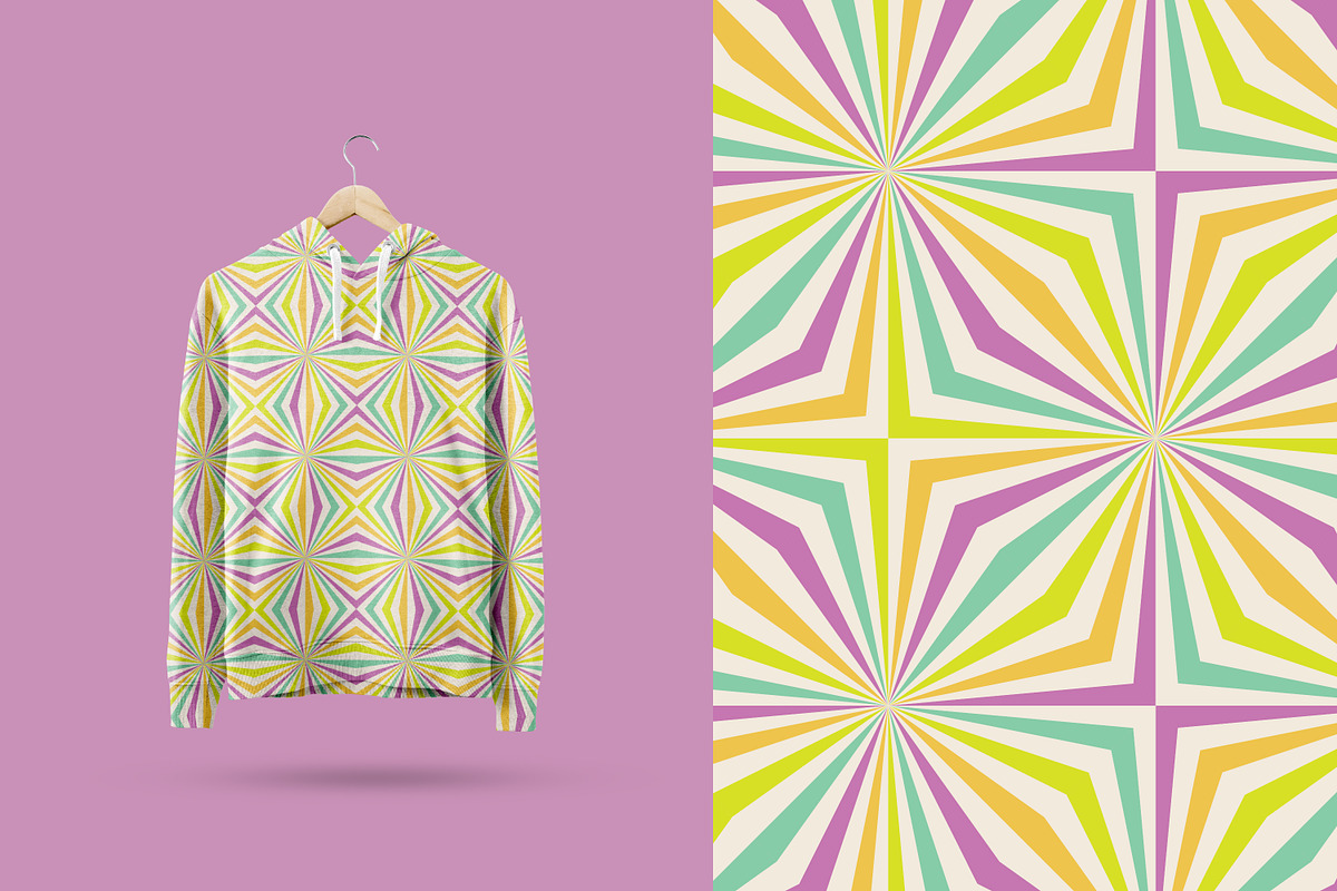 Psychedelic patterns and elements, a Pattern Graphic by Mona Ahmed
