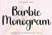 Barbie Monogram, a Handwritten Font by FreshTypeINK (Thumbnail 1 of 8)