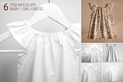 Baby, Girl Dress Mockup Set, a Packaging Mockup by bazarova (Thumbnail 1 of 10)