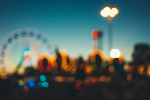 Bokehs at the fair stock photo containing bokeh and light