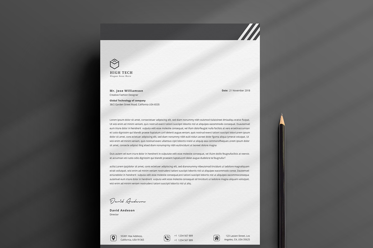 Letterhead, a Stationery Template by TelaTemplates (Photo 4 of 8)