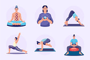 Meditation Illustration Art Set, a Person Illustration by Creative Stall (Thumbnail 7 of 9)