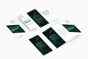Tri Fold Brochure Mockup, a Print Template by UnicDesign