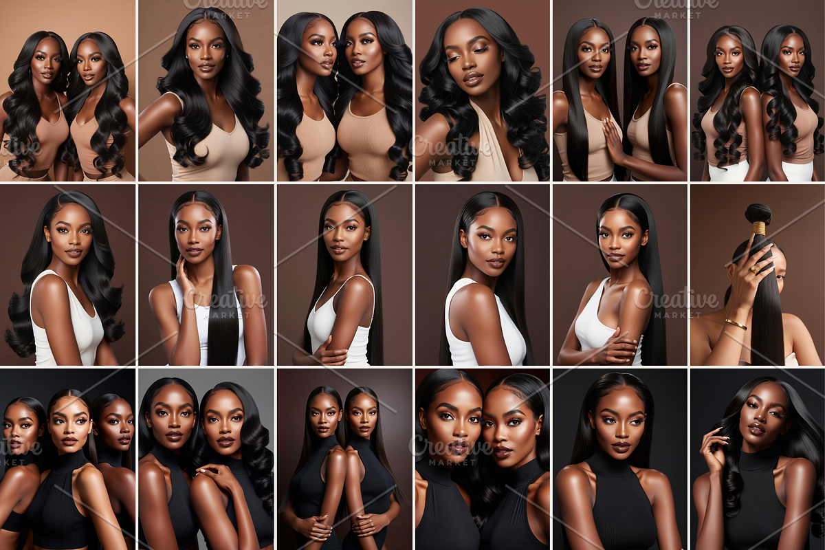 Luxury Hair models Photos Bundle, a Beauty & Fashion Photo by My Template Studio (Photo 13 of 13)