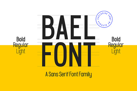 Bael | Font Family, a Sans Serif Font by Glyph44
