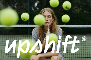 Upshift display typeface