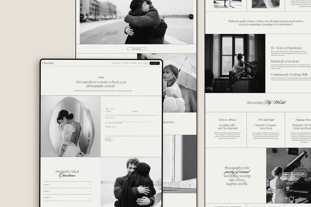 Photographer Website Template, a Squarespace Template by 3.14&Co (Photo 8 of 10)