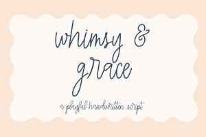 Whimsy & Grace, Playful Handwriting