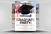 Graduation Party Flyer Template, a Flyer Template by FlyerHeroes (Thumbnail 1 of 4)