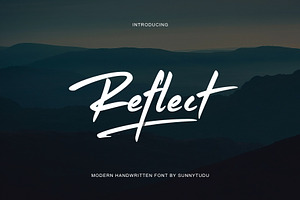 Reflect Handwritten Font