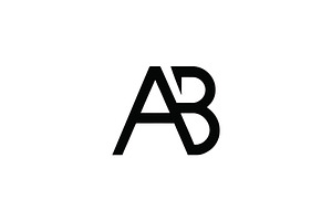 AB Logo Design, a Branding & Logo Template by Vectorium Studio