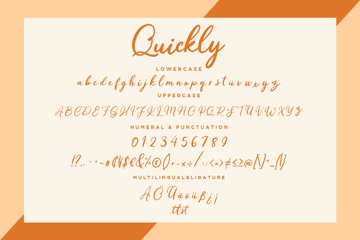 Quickly Express Script Business Font preview 7