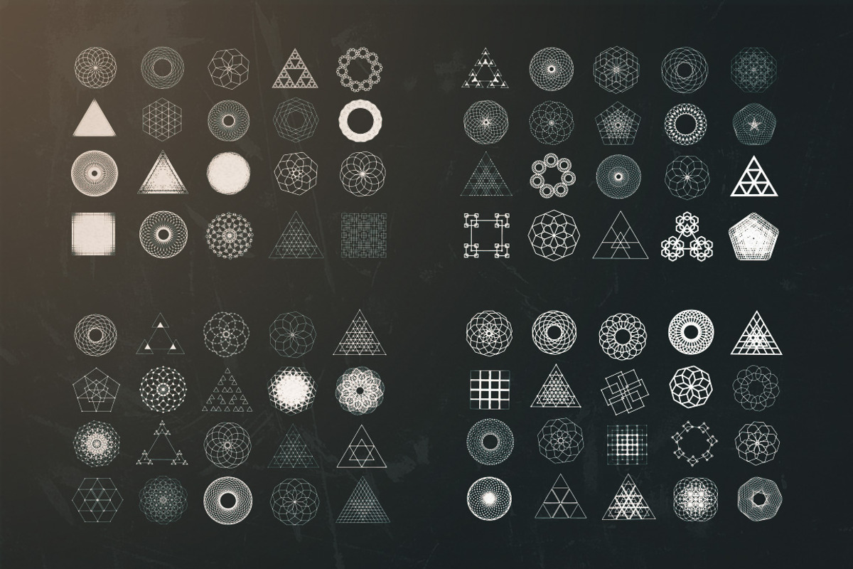80 Geometric Vectors Bundle, an Object Graphic by Layerform Design Co. (Photo 5 of 5)