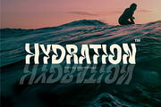 Hydration Wavy Font, a Sans Serif Font by Salamahtype (Thumbnail 1 of 6)