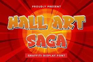 WallArtSaga - Graffiti Display Font