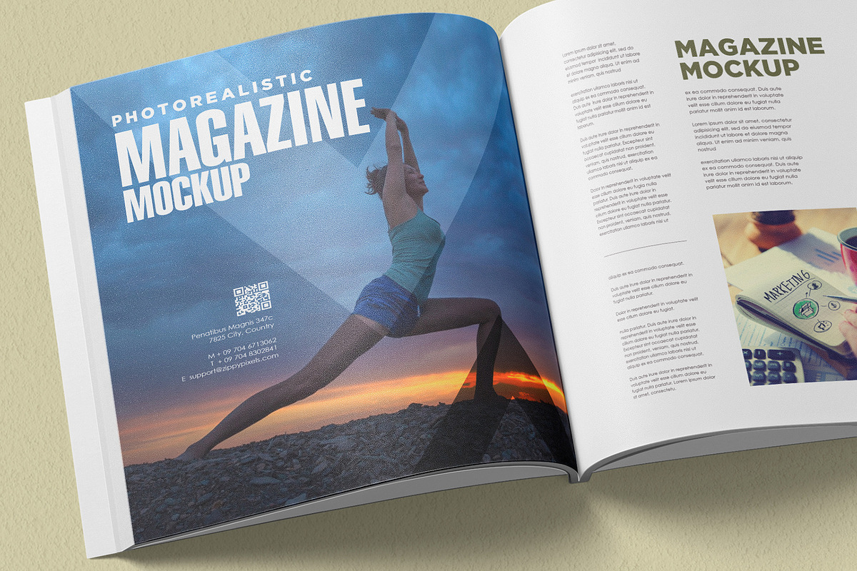 Magazine Mockup, a Product Mockup by ZippyPixels (Photo 3 of 4)